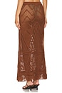 view 3 of 4 Marisal Midi Skirt in Chocolate Brown