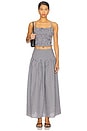 view 5 of 6 Rory Maxi Skirt in Black & Ivory Gingham