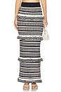 view 1 of 6 Kaely Maxi Skirt in Navy & Ivory