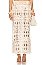 view 1 of 6 Tahlia Maxi Skirt in White & Beige