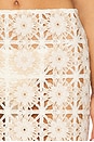 view 6 of 6 Tahlia Maxi Skirt in White & Beige