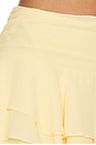 view 6 of 6 Solange Mini Skirt in Creamsicle Orange