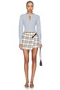 view 6 of 6 Willow Mini Skirt in Light Blue Plaid