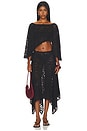 view 7 of 7 FALDA LACELLE  in Black