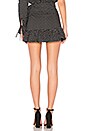 view 3 of 4 Maida Ruffle Skirt in Black Polka Dot