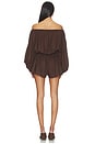 view 3 of 3 Kai Linen Romper in Chocolate Brown