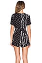 view 3 of 4 Rowley Romper in Black & White