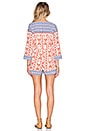 view 3 of 4 Winston Romper in Cobalt & Rust