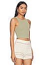 view 2 of 4 Green The Gigi Crop Tank in Herb Green