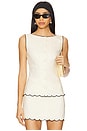 view 1 of 4 Tashi Top in Ivory & Black