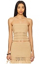 view 1 of 5 Larrin Strapless Top in Camel