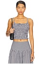 view 1 of 5 Rory Top in Black & Ivory Gingham