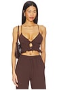 view 1 of 4 Pheby Top in Dark Brown