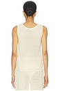 view 3 of 4 Rennata Open Stitch Tank in Ivory