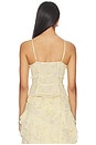 view 3 of 4 Cecilia Top in Pale Yellow Floral