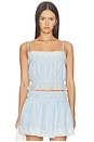 view 1 of 5 Sienna Top in Light Blue