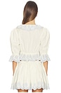 view 3 of 4 Anya Blouse in Ivory & Blue