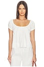 view 1 of 4 Wilma Linen Top in White