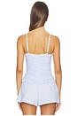 view 3 of 5 Top Carmen in Light Blue Stripe