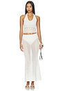 view 4 of 5 Sellia Pointelle Halter Top in Ivory