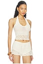 view 2 of 4 Carrissa Crochet Halter Top in Ivory