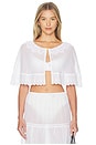 view 1 of 5 Topaz Cape Top in White