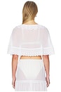 view 3 of 5 Topaz Cape Top in White