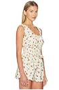view 2 of 4 Marlena Top in Cream & Strawberry