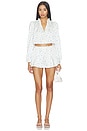view 4 of 5 Top Dallen in Ivory & Blue Floral