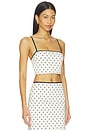 view 2 of 4 Elowen Top in Cream & Black Dot