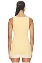 view 3 of 4 Elia Lace Knit Tank in Yellow