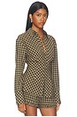 view 4 of 7 Evelynn Top in Brown Gingham