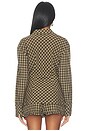 view 5 of 7 Evelynn Top in Brown Gingham