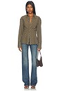 view 7 of 7 Evelynn Top in Brown Gingham