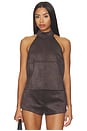 view 1 of 4 Collina Top in Dark Brown