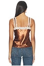 view 4 of 5 Jackie Top in Brown & Ivory