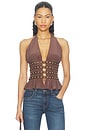view 1 of 5 Jaclyn Top in Chocolate Brown