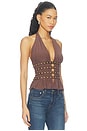 view 2 of 5 Jaclyn Top in Chocolate Brown