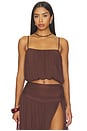 view 1 of 4 Etta Top in Brown