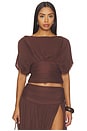 view 1 of 4 Eira Top in Brown