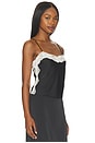 view 2 of 5 Claire Top in Black & Ivory