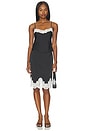 view 5 of 5 Claire Top in Black & Ivory