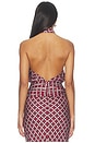 view 4 of 5 Margo Top in Maroon Plaid Multi