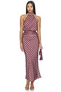 view 5 of 5 Margo Top in Maroon Plaid Multi