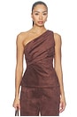 view 1 of 4 Nelly Top in Dark Brown