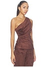 view 2 of 4 Nelly Top in Dark Brown