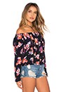view 2 of 3 x REVOLVE Rosa Top in Black Floral