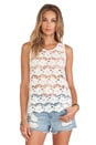 view 1 of 5 Riley Tank in Ivory Lace