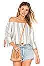 view 1 of 4 Alexa Top in Chambray Stripe