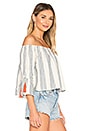 view 2 of 4 Alexa Top in Chambray Stripe